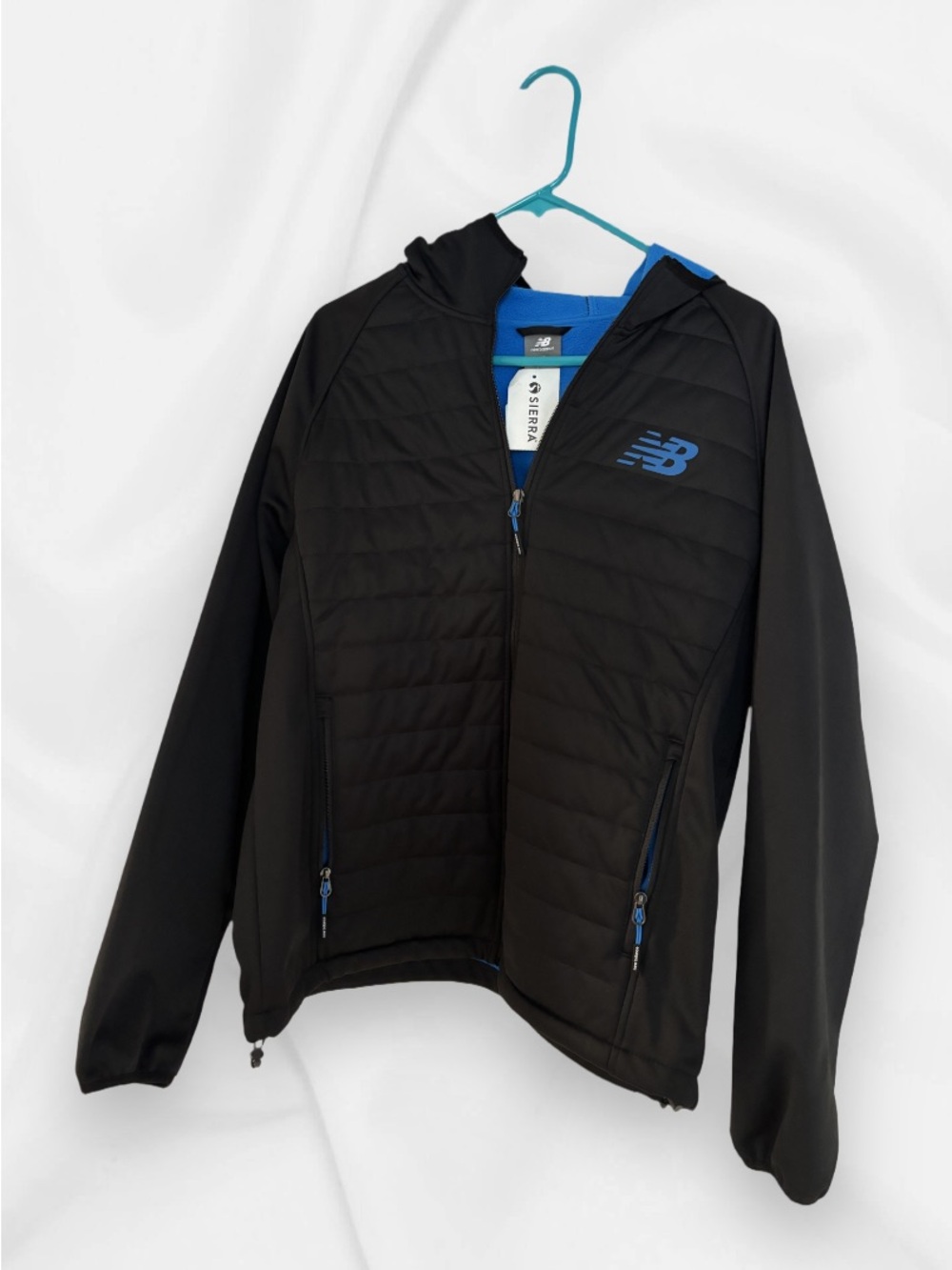 New Balance Black Jacket with Blue Trim